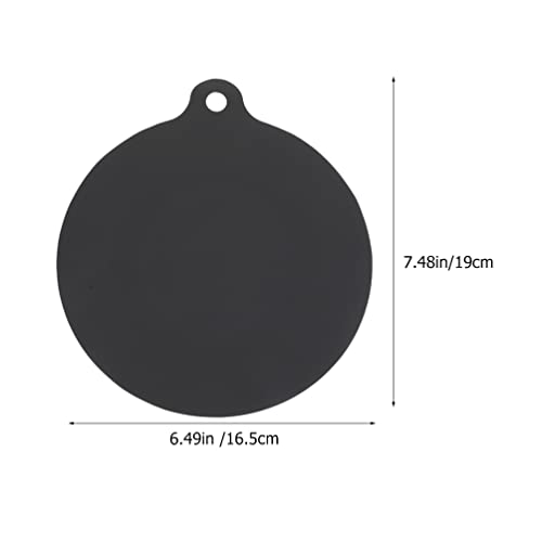  Angoily Induction Cooktop Mat Cooktop Scratch Protector For Induction Stove Silicone Mat Magnetic Electric Stove Covers Black Round