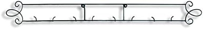 4-Place Horizontal Black Plate Rack For Collectible Plates, Plaques, Dishes, & China