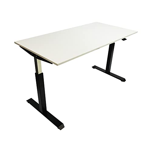  Alera ALEHTPN1B AdaptivErgo 26.18 In. 39.57 In. Pneumatic Height-Adjustable Table Base - Black