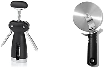 OXO SteeL Winged Corkscrew With Removable Foil Cutter & SteeL Stainless Steel Bottle And Can Opener