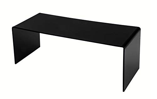 Marketing Holders Black Acrylic Riser Display Stand 11 Inch Wide X 4.5 Inch Deep Merchandise Showcase Elongated Bench Retail Stores And Boutiques Counter Or Tabletop Decor Throne Platform