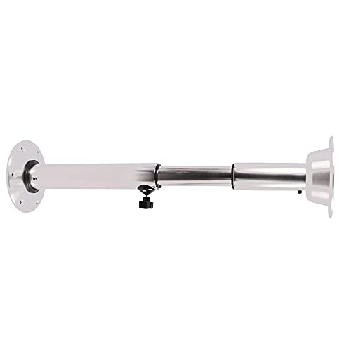  Adjustable Table Pedestal, Silver Aluminum Table Stand Leg Bases For Marine Boat Caravan Motorhome Workrooms 22-28 Inch Height Convenient And Portable