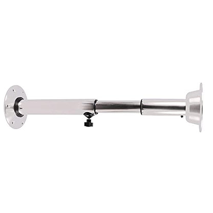  Adjustable Table Pedestal, Silver Aluminum Table Stand Leg Bases For Marine Boat Caravan Motorhome Workrooms 22-28 Inch Height Convenient And Portable