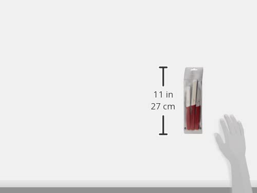 Victorinox 3-Piece Paring Knife, Stainless Steel, Red, 30 X 5 X 5 Cm