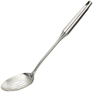  Stainless Steel Big Cooking Spoon, Kitchen Spoon Good For Cooking, Basting, Serving, Dishwasher Safe Metal Utensil, Durable, Solid Construction; 15" Long