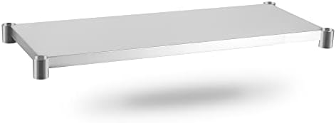  Galvanized Under Shelf For 24" X 36" Worktable, Adjustable Lower Shelf For Commercial Worktable For Restaurant, Home And Hotel