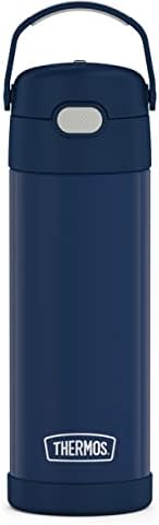Thermos FUNTAINER 16 Ounce Stainless Steel Vacuum Insulated Bottle With Wide Spout Lid, Denim Blue