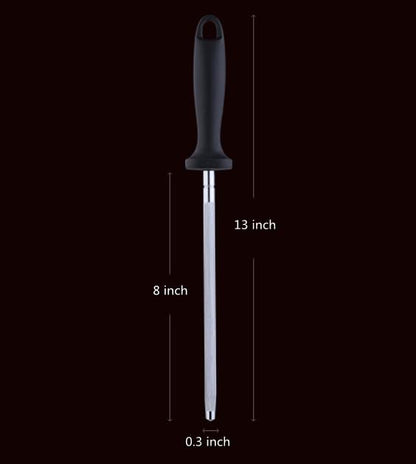  Knife Sharpening Rod Steel Professional Kitchen Sharpener Honing Rods Knife Honing Rod13 Inch Steel Rod Sold By Shilimin