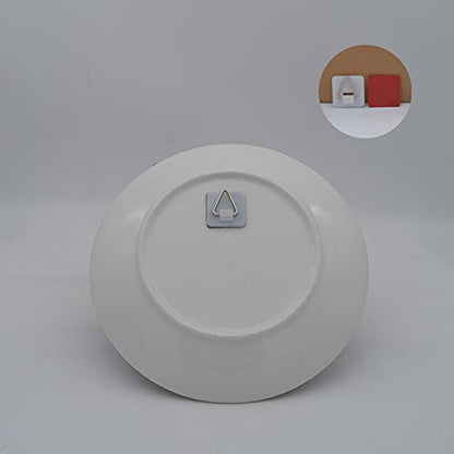  10 Pieces Invisible Plate Hanger Vertical Plate Holders For Plate Pictures Wall Supplies, 1 Inch