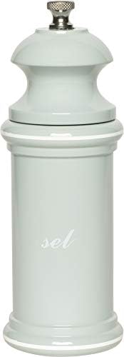  ' Mill Provencal Collection Mill Salt Grinder, 6 Inch, White With Blue Sel