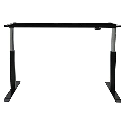  Alera ALEHTPN1B AdaptivErgo 26.18 In. 39.57 In. Pneumatic Height-Adjustable Table Base - Black