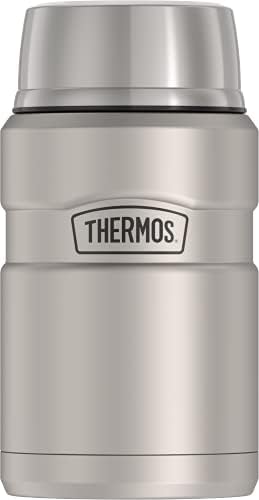 Thermos Stainless King Vacuum-Insulated Food Jar, 24 Ounce, Matte Steel