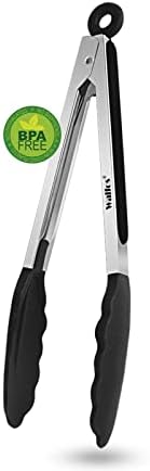  17 Inch Extra Long Grill Tongs, Ultimate Stainless Steel BBQ Tongs For Grilling, Cooking, BBQ/Barbecue, Buffet And Turning Food