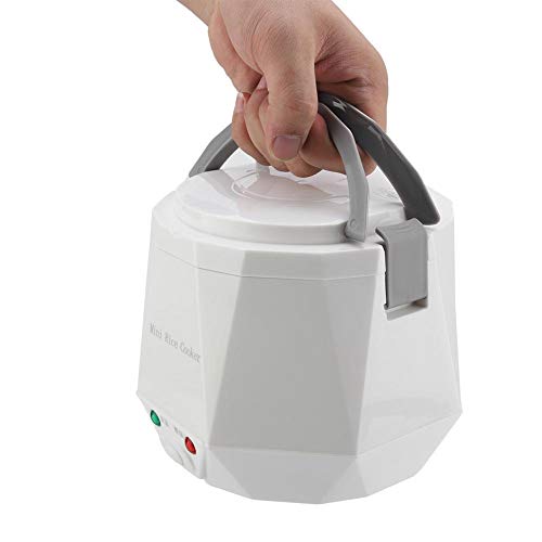  Mini Rice Cookers 24V 1.3 L Electric Rice-cooker Food Steamer For Truck Car Cooking For Soup Porridge Rice Noodles Portable 180W(white)