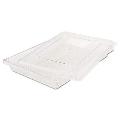  Rubbermaid Commercial 3306 CLE 26" Length X 18" Width X 3-1/2" Depth, 5 Gallon Clear PolyCarbonate Food/Tote Box