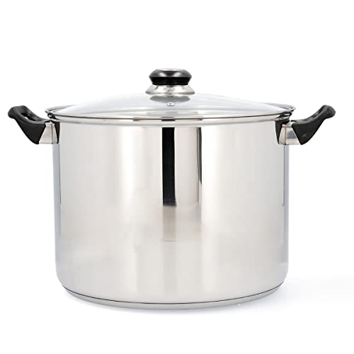  UID Stainless Steel Habitat QD Stockpot, 28 X 21 Cm, Multicoloured