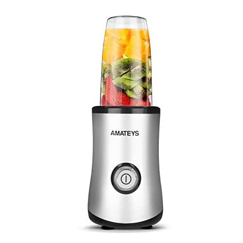  Mini Personal Blender With Button,Professional Kitchen Blender For Smoothies And Shakes,17oz Portable Smoothie Blender,Easy Cleaning&Operation,Height 12 Inch Suitable For Travel Carrying Or Storage