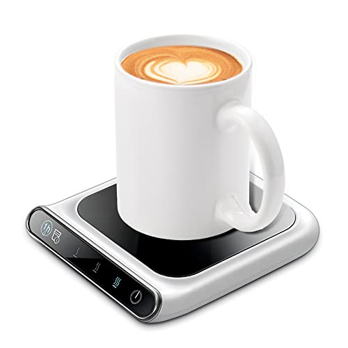  JEQ Coffee Mug Warmer, Electric Coffee Cup Warmer, 3 Temperature Setting Coffee Warmer For Desk Auto Shut Off, Smart Heated Coffee Mug For Beverage, Milk, Tea And Hot Chocolate (No Cup)