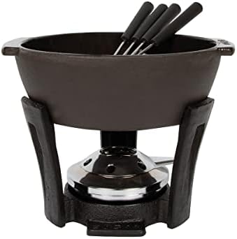  Boska Cheese Fondue Party Set - Fondue Pot Set Microwave Safe Ceramic Hot Pot Chocolate Fountain Snack - Wedding Registry Items Small Kitchen Appliances For Up To 4 Persons