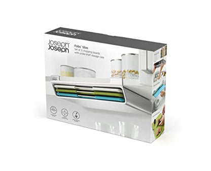 Joseph Joseph Folio™ Slim 3-piece Under-shelf Chopping Board Set