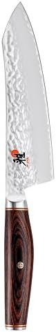 MIYABI Iyabi Rocking Santoku, 7-inch, Black