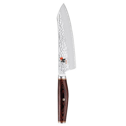 MIYABI Iyabi Rocking Santoku, 7-inch, Black