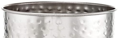  Old Dutch Jumbo Hammered Brushed Nickel H X 7" Dia. Utensil Holder