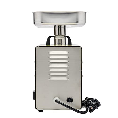  Products 17791 Big Bite #8 .5HP Stainless Steel Electric Meat Grinder, Silver