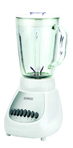  D4002WG Countertop Blender With 5-Cup 42oz Glass Jar, 10 Speed Settings With Pulse, Sharp Stainless Steel Blade, White