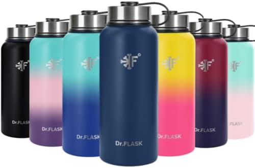  Sports Water Bottle - 32 Oz, 3 Lids (Straw Lid), Leak Proof, Vacuum Insulated Stainless Steel, Double Walled, Thermo Mug, Metal Canteen