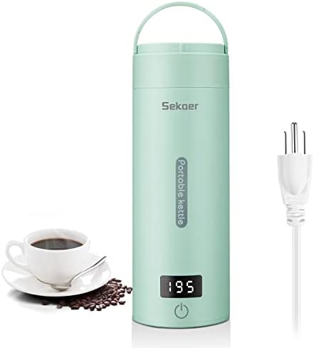  Mall Electric Tea Kettle Travel Portable Mini Coffee Kettle, With 4 Variable Presets, Personal Hot Water Boiler 304 Stainless Steel With Auto Shut-Off & Boil Dry Protection, BPA-Free