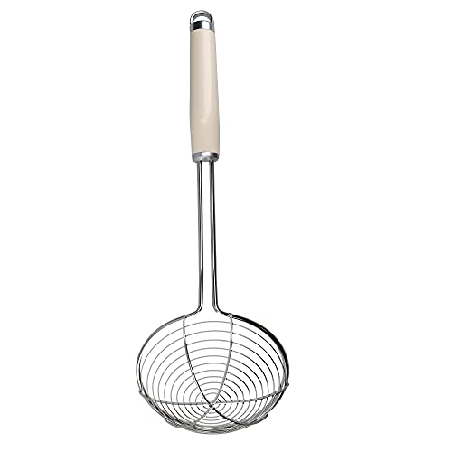 KitchenAid Spider Strainer, Stainless Steel Skimmer – Almond Cream
