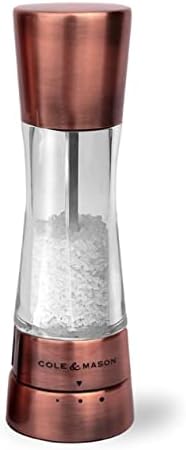 Cole & Mason OLE & MASON Derwent Salt Grinder - Stainless Steel Mill Includes Gourmet Precision Mechanism And Premium Sea Salt
