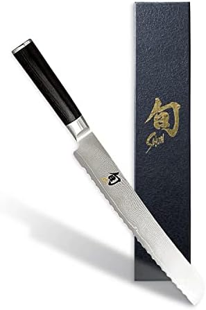  Cutlery Classic Bread Knife 9”, Long Serrations Glide Through Bread, Ideal For Cakes And Pastries, Authentic, Handcrafted, Japanese Serrated Kitchen Knife