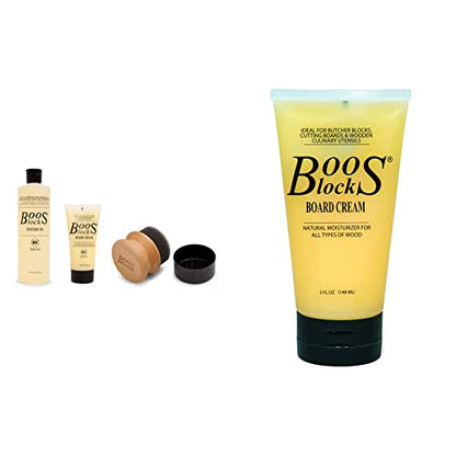  John Boos Block Cutting Board Care And Maintenance Set & Block BWCB Butcher Block Board Cream, 5 Ounce