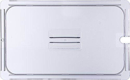  10211U07 StorPlus Full Size Polycarbonate Universal Handled Notched Food Pan Lid, Clear