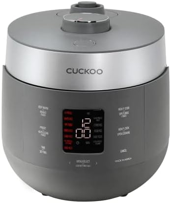  CRP-ST0609F | 6-Cup (Uncooked) Twin Pressure Rice Cooker & Warmer | 12 Menu Options: High/Non-Pressure Steam & More, Made In Korea | WHITE (6 CUP)