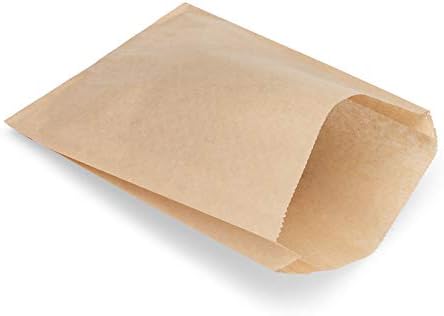  Raft Paper Sandwich Style Bags (200) 6"x 1"x 8" Dry Wax Grease Resistant Bags. Perfect For Sandwiches, Cookies, Pastries, Take Out, And Gifts. Made In USA.