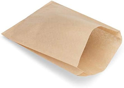 Raft Paper Sandwich Style Bags (200) 6"x 1"x 8" Dry Wax Grease Resistant Bags. Perfect For Sandwiches, Cookies, Pastries, Take Out, And Gifts. Made In USA.