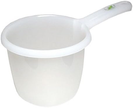  , Japanese Plastic Water Ladle Bath Ladle Dipper Leaf Series Made In Japan (1, White)