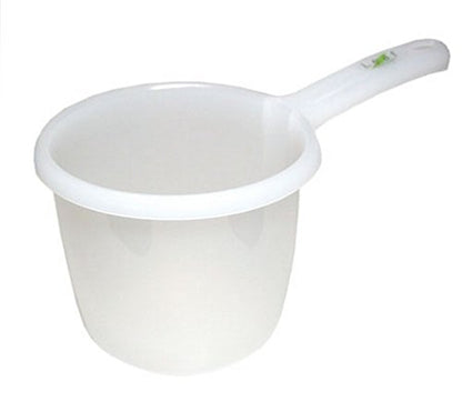  , Japanese Plastic Water Ladle Bath Ladle Dipper Leaf Series Made In Japan (1, White)
