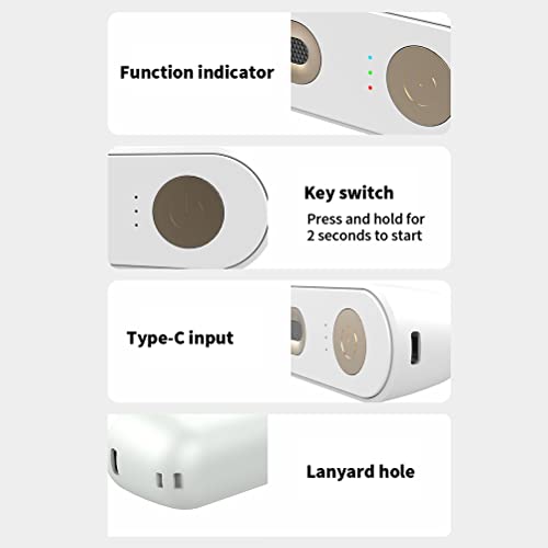  YAMSLAM Fridge Deodoriser Mini USB Fridge Deodorizer Portable Rechargeable Refrigerator Deodorizer Reusable Fridge Fresheners For Fridge Car Closet Wardrobe Shoe Closet Bathroom