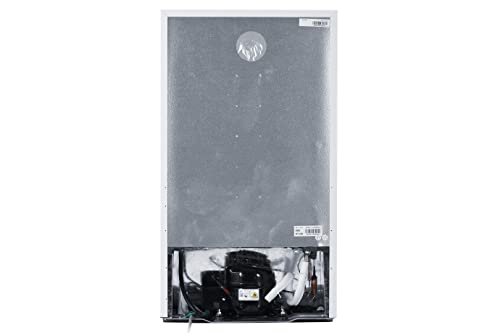  DCR033B1WM 3.3 Cu.Ft. Compact Refrigerator, Mini Fridge With Chiller For Bar, Living Room, Den, Basement, Kitchen, Or Dorm, White