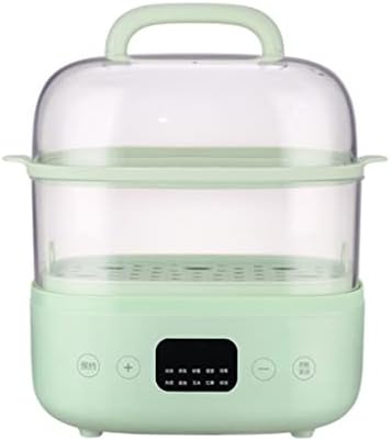  MJWDP Food Steamer 10 Hours Reservation Food Warmer Reheat Automatic Insulation Washable Base Steam Pot Cookware (Color : Gray)