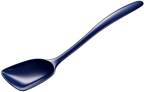  Hutzler 11 Inch Melamine Flat-Front Spoon, Cobalt Blue