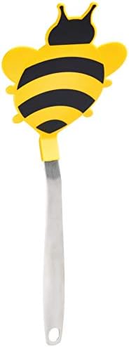  Spatulart Smiley Nylon Flex Turner, Spatula Cooking Utensil Co-Molded With Silicone, Sturdy Steel Handle, Safe For Non-Stick Cookware, Face, H X 11.75 X W X 1.25