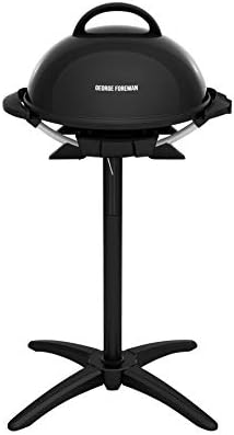  Indoor/Outdoor Electric Grill, 15-Serving, Black
