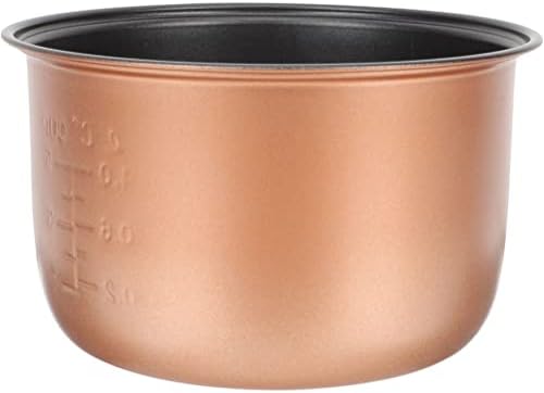  Stainless Steel Cookware Rice Cooker Inner Pot Rice Cooker Liner Nonstick Rice Cooking Container Caking Baking Pan Rice Makers Accessories For Rice Maker Cooker 3L Rice Container