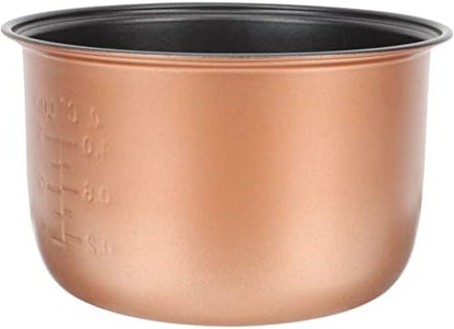  Stainless Steel Cookware Rice Cooker Inner Pot Rice Cooker Liner Nonstick Rice Cooking Container Caking Baking Pan Rice Makers Accessories For Rice Maker Cooker 3L Rice Container