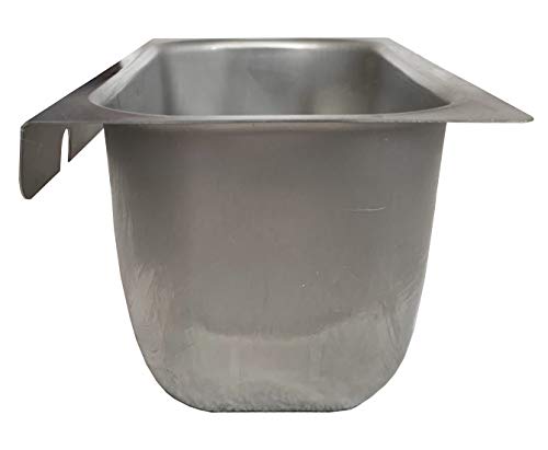  Commercial Kitchen Restaurant Duty Canopy Hood Grease Cup- Removable Keyhole Mount 4” Deep (Large Capacity Grease Cup)